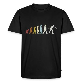 Table Tennis Table Tennis Player Evolution Gift - Men's Premium Organic T-Shirt - black - Front - Nico (187cm)