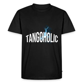 Tangoholic Tango Dancing Dress Dance Shoes Dancers - Men's Premium Organic T-Shirt - black - Front - Nico (187cm)