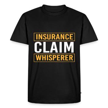 Agent d’assurance - T-shirt Premium bio Homme - noir - Devant - Nico (187cm)