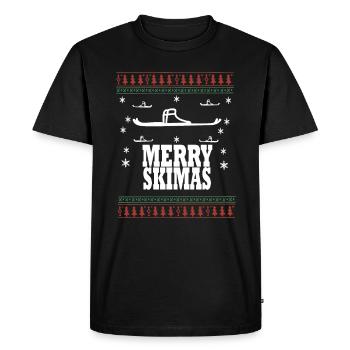 Ski de Noël moche - T-shirt Premium bio Homme - noir - Devant - Nico (187cm)