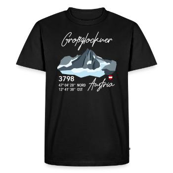 Großglockner Grossglockner Austria Austria mountain - Men's Premium Organic T-Shirt - black - Front - Nico (187cm)
