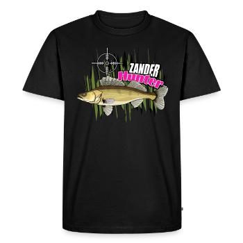 Chasseur de doré jaune - T-shirt Premium bio Homme - noir - Devant - Nico (187cm)