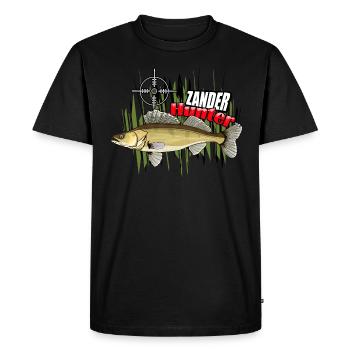 Chasseur de doré jaune - T-shirt Premium bio Homme - noir - Devant - Nico (187cm)