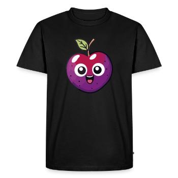 Prune Kawaii - T-shirt Premium bio Homme - noir - Devant - Nico (187cm)