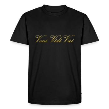 Zyzz Veni Vidi Vici - Men's Premium Organic T-Shirt - black - Front - Nico (187cm)