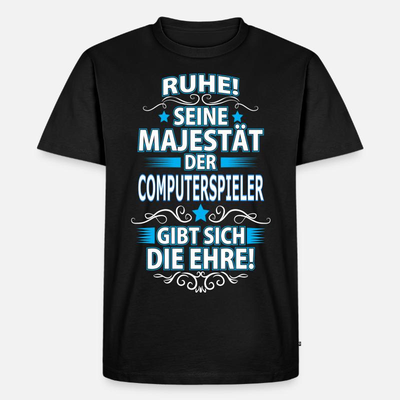 COMPUTERSPIELER - Männer Premium Bio T-Shirt - Schwarz