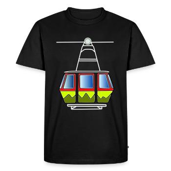cable car gondola ropeway technology cable car cable car cable car - Men's Premium Organic T-Shirt - black - Front - Nico (187cm)