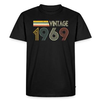 Né en 1969 idée cadeau - T-shirt Premium bio Homme - noir - Devant - Nico (187cm)