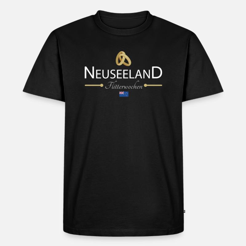 Flitterwochen Neuseeland - Männer Premium Bio T-Shirt - Schwarz