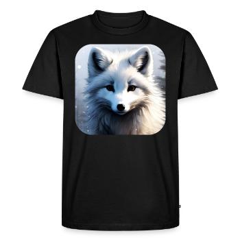 Cool Polar Fox - Men's Premium Organic T-Shirt - black - Front - Nico (187cm)