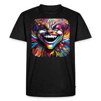 Fou fou - T-shirt Premium bio Homme - noir - Devant - Nico (187cm)