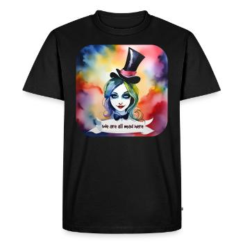 Cool Harlequin Gothique Fille - T-shirt Premium bio Homme - noir - Devant - Nico (187cm)