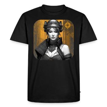 Fille fantastique et cool - T-shirt Premium bio Homme - noir - Devant - Nico (187cm)