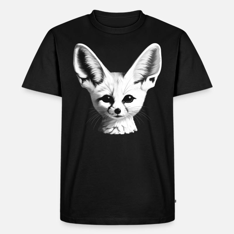 Fennek - Männer Premium Bio T-Shirt - Schwarz