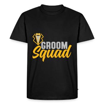groom squad - Men's Premium Organic T-Shirt - black - Front - Nico (187cm)