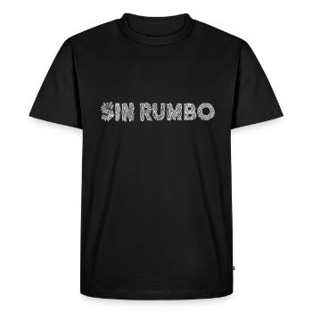 Sin Rumbo - Without Direction - Men's Premium Organic T-Shirt - black - Front - Nico (187cm)
