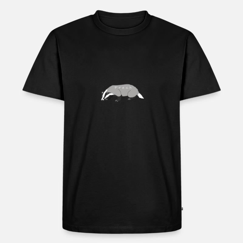Frechdachs - Männer Premium Bio T-Shirt - Schwarz