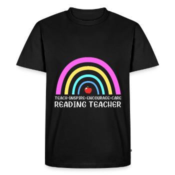 Enseignant de l’école primaire Lecture Préscolaire École primaire - T-shirt Premium bio Homme - noir - Devant - Nico (187cm)