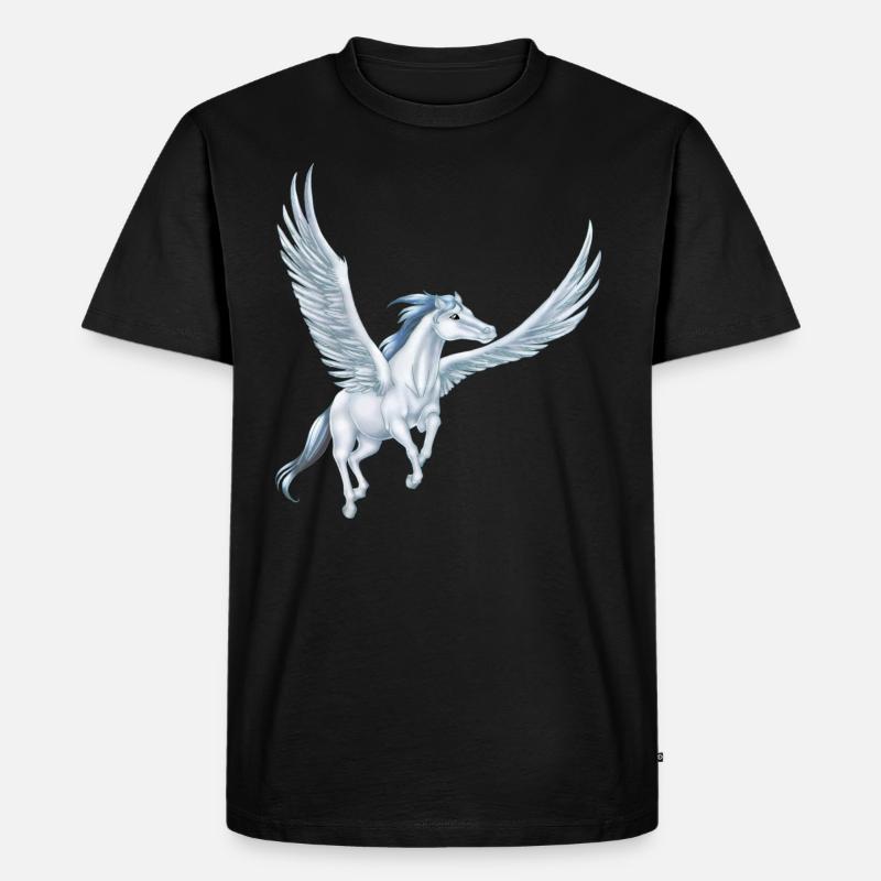 Pegasus 12 (Remake von 3) - Männer Premium Bio T-Shirt - Schwarz