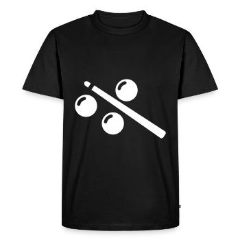 Icône de symbole de billard - T-shirt Premium bio Homme - noir - Devant - Nico (187cm)