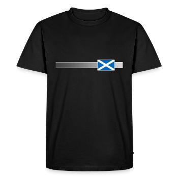 Bannière & Drapeau de l'Ecosse - T-shirt Premium bio Homme - noir - Devant - Nico (187cm)
