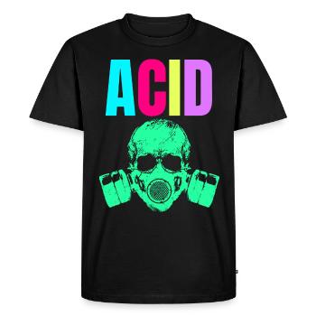 Mode ACID Party! - T-shirt Premium bio Homme - noir - Devant - Nico (187cm)