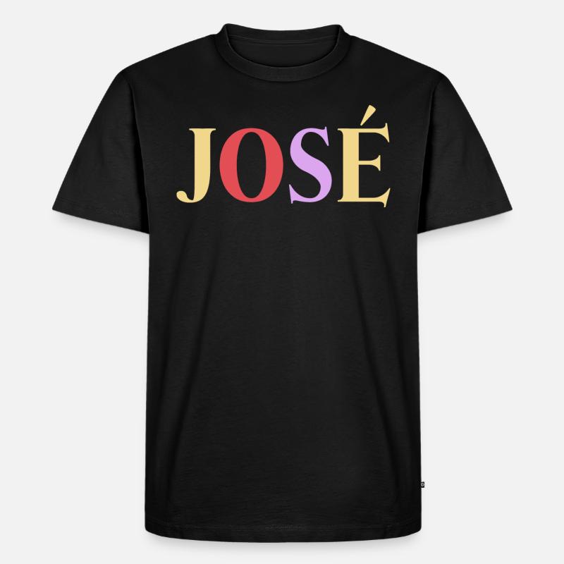 Name Spanischer Mann José - Männer Premium Bio T-Shirt - Schwarz