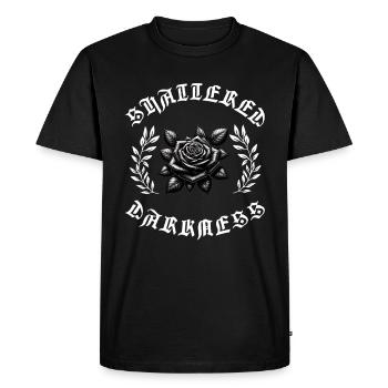 Style Streetwear urbain rose - T-shirt Premium bio Homme - noir - Devant - Nico (187cm)