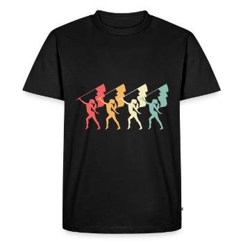 Carnival Flagwaving Flag-waving Carnival - Men's Premium Organic T-Shirt - black - Front - Nico (187cm)