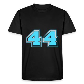 44 Numéro de numéro - T-shirt Premium bio Homme - noir - Devant - Nico (187cm)