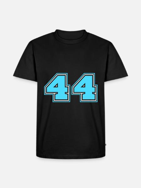 44 Number number - Men's Premium Organic T-Shirt - black