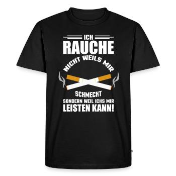 Les cigarettes sont des fumeurs - T-shirt Premium bio Homme - noir - Devant - Nico (187cm)