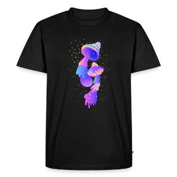 Champignons Magiques Champignons - T-shirt Premium bio Homme - noir - Devant - Nico (187cm)