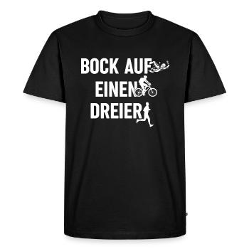 Blague de triathlon triathlon - T-shirt Premium bio Homme - noir - Devant - Nico (187cm)