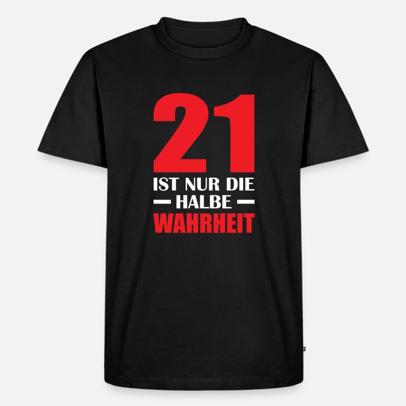 Nerd Geek Informatiker 42 Witz - Männer Premium Bio T-Shirt - Schwarz