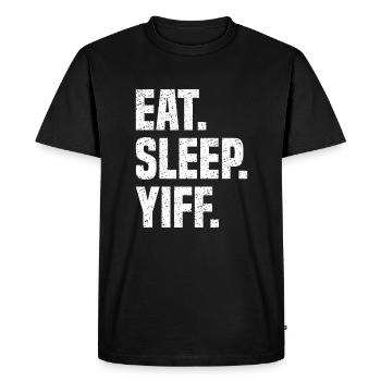 Furry Fursuit - Männer Premium Bio T-Shirt - Schwarz - Vorne - Nico (187cm)
