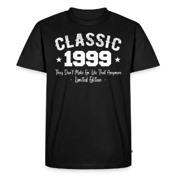 Né 1999 Vintage Cadeau Anniversaire Classic 1999 - T-shirt Premium bio Homme - noir - Devant - Nico (187cm)