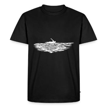 Natation Nageurs Piscine Piscine extérieure Nageur - T-shirt Premium bio Homme - noir - Devant - Nico (187cm)