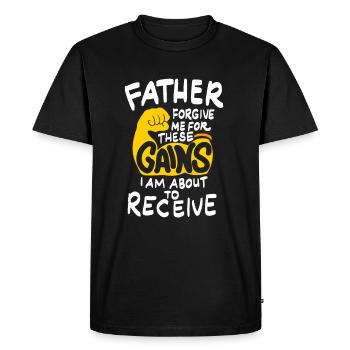 Fitness - Bodybuilding - - Gift - Men's Premium Organic T-Shirt - black - Front - Nico (187cm)