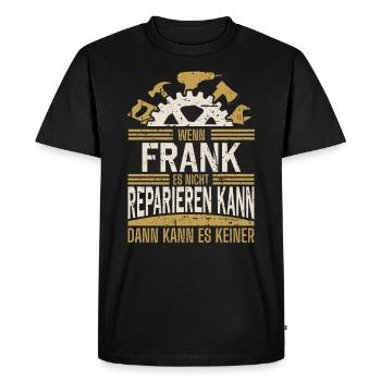 Frank Name Geschenk Geburtstag - Männer Premium Bio T-Shirt - Schwarz - Vorne - Nico (187cm)