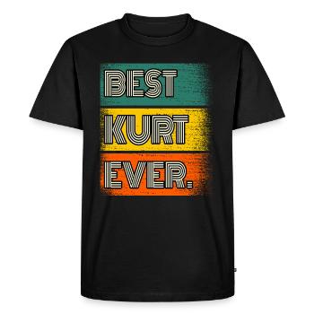 Kurt Nom Cadeau Citation Drôle - T-shirt Premium bio Homme - noir - Devant - Nico (187cm)