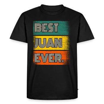 Juan Name Gift Quote Funny - Men's Premium Organic T-Shirt - black - Front - Nico (187cm)
