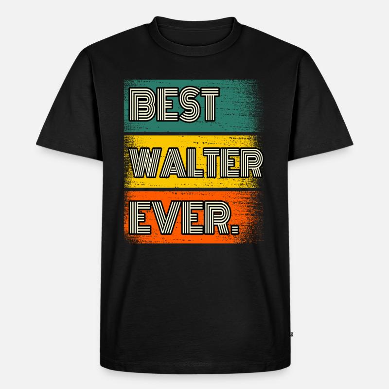 Walter Name Geschenk Spruch Lustig - Männer Premium Bio T-Shirt - Schwarz