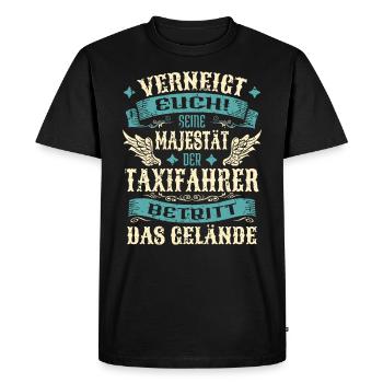 Taxifahrer Geschenk Lustige Sprüche - Männer Premium Bio T-Shirt - Schwarz - Vorne - Nico (187cm)