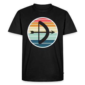 Archery Gift Saying Archery - Men's Premium Organic T-Shirt - black - Front - Nico (187cm)