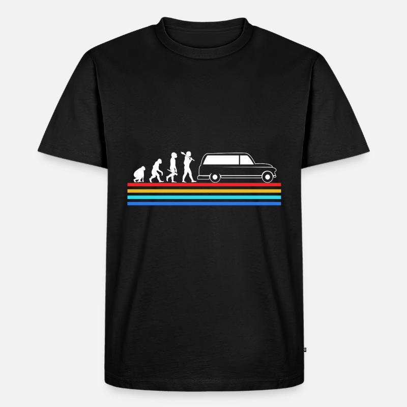Bestattung Bestatter Evolution - Männer Premium Bio T-Shirt - Schwarz