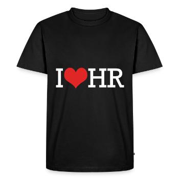 Responsable RH - T-shirt Premium bio Homme - noir - Devant - Nico (187cm)