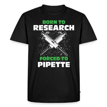 Biologie Biologiste Biologiste Laboratoire de biologie - T-shirt Premium bio Homme - noir - Devant - Nico (187cm)