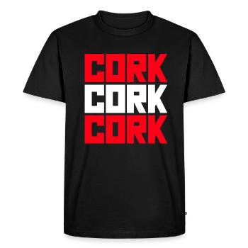 Cork GAA Hurling Irlande - T-shirt Premium bio Homme - noir - Devant - Nico (187cm)