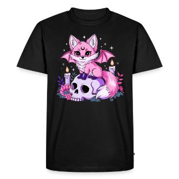 Animal Kawaii Pastel Goth Aesthétique - T-shirt Premium bio Homme - noir - Devant - Nico (187cm)